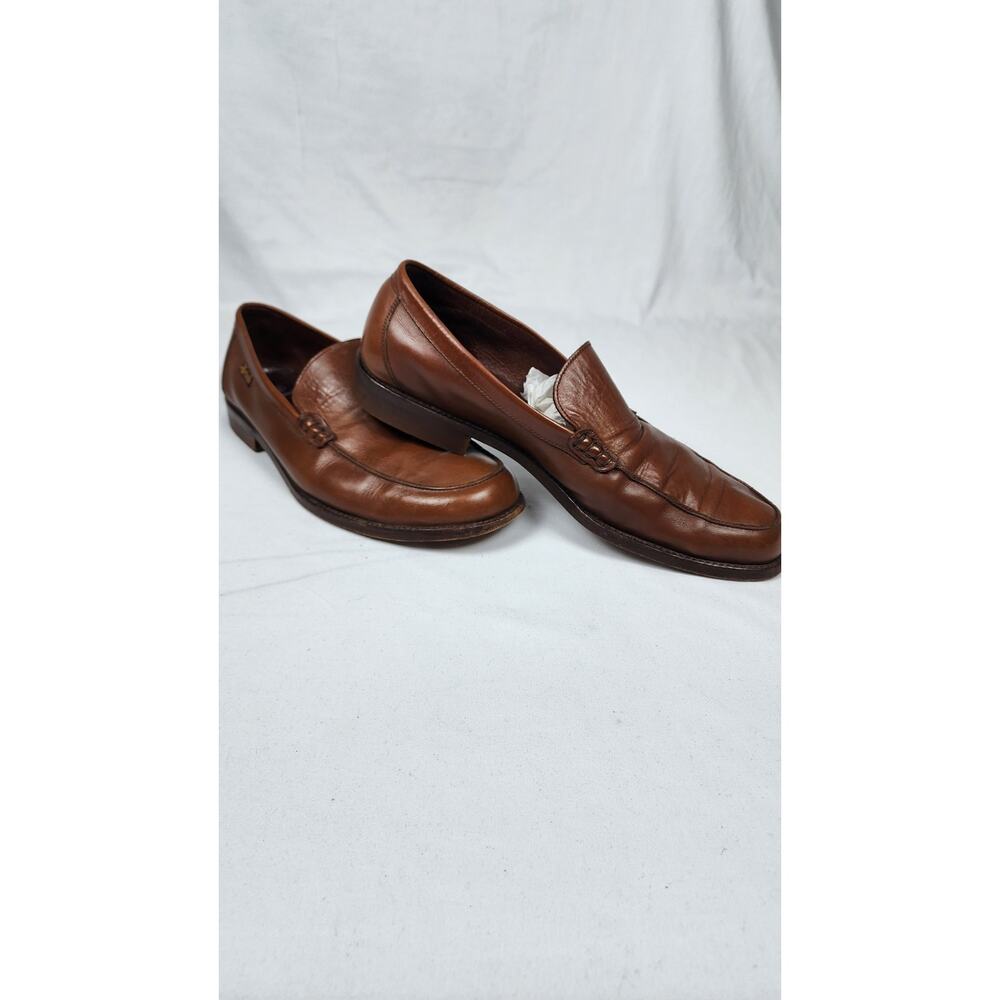 Martinelli Brown Leather Men's Loafer Dress Shoes 54657-2 Size 45 C Round Toe